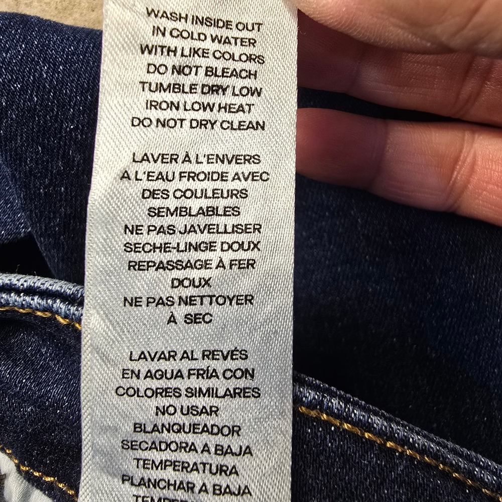Good American Good Classic Bootcut Jeans Indigo Dark Wash Size 6-12 GCLBAF478T - Picture 9 of 12